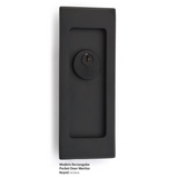 Emtek Modern 2115 Rectangular Pocket Door Mortise Locks (2-7/8" x 7-1/4") - Privacy