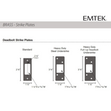 Emtek Rustic Modern Regular Sandcast Bronze Deadbolt With Flap Double Cylinder