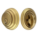 Emtek 8455 Low Profile Deadbolt - Classic Brass - Single Cylinder