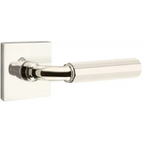 Emtek  5110 Select Brass Lever Handle With Stem And Square Rosette Passage Set