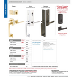 Emtek EMP4818 Davos Single Cylinder Entrance Handleset - Brass Tubular - EMPowered Upgrade
