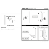 Emtek 8990 Colonial 5-1/2" Center-to-Center Keyed Sideplate Lockset, Passage/Single Keyed - Brass Tubular