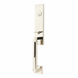 Emtek 4216 Hercules Smooth Full Length Single Cylinder Entrance Handleset - Brass Tubular