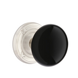 Emtek Porcelain Knobsets, Ebony Knob, Privacy Set