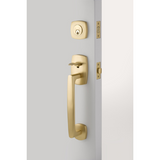 Emtek 4715 Urban Modern Single Cylinder Entrance Handleset - Brass Tubular