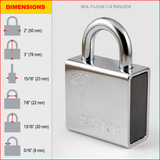 MUL-T-LOCK MTL800 #8 C-Series Padlock (5/16" Shackle)