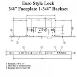 20mm Amesbury Truth Commercial Style Lock 45/92 - SS