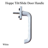 HANDLE FOR TILT/SLIDE DOOR, WHITE, 12MM LUGS, WITH STOP POSITIONS, WHITE 7MM / PROJECTING 38 MM