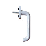 HANDLE FOR TILT/SLIDE DOOR, WHITE, 12MM LUGS, WITH STOP POSITIONS, WHITE 7MM / PROJECTING 38 MM