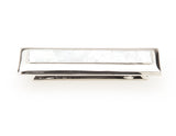 Schaub Mother of Pearl - Rectangle Pull with Mother of Pearl Inlay and Polished Nickel - 3" cc