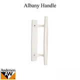 Andersen Window - Frenchwood Gliding Door - Interior Dished Style Handle - White