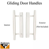 Andersen Window - Frenchwood Gliding Door - Interior Dished Style Handle - White