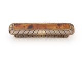 Schaub Tiger Penshell - Pull - Penshell inlaid on Solid Brass - Estate Dover Finish - 3