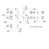 Baldwin Estate 85327 Bethpage Sectional Full Dummy (Inactive) Entrance Set with Interior Lever