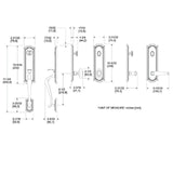 Baldwin Estate 85337 Bethpage Full Dummy Handletset with Interior Knob
