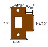 Emtek T Strike Plate - EM86087