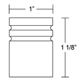 Emtek Brass Metric 1 Inch Knob - 86268