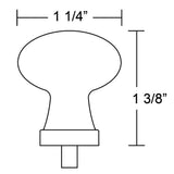 Emtek Hampton 1 1/4 Inch Cabinet Knob - 86401