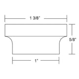 Emtek District 1 5/8 Inch Cabinet Knob - 86449