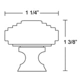 Emtek Deco 1 1/4 Inch Crystal Knob - 86563