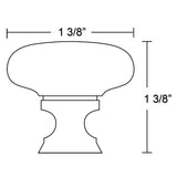 Emtek Providence 1 3/8 Inch Crystal Knob - 86567