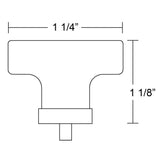 Emtek Grayson 1 1/4 Inch Crystal Knob - 86569