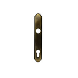 HOPPE TRADITIONAL EXTERIOR BACKPLATE M374N FOR ACTIVE HANDLESETS - ANTIQUE BRASS