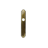 HOPPE TRADITIONAL EXTERIOR BACKPLATE M374N FOR INACTIVE HANDLESETS - ANTIQUE BRASS