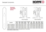 HOPPE TRADITIONAL EXTERIOR BACKPLATE M374N FOR ACTIVE HANDLESETS - RUSTIC UMBER