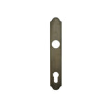HOPPE TRADITIONAL EXTERIOR BACKPLATE M374N FOR ACTIVE HANDLESETS - OIL-RUBBED BRASS