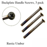 Handle Screws, 3 pack - 1-3/4 inch thick Door, M5 x 50mm - Rustic Umber