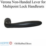 Verona Non-Handed Lever Handle for Multipoint Lock Handlesets - Oil-Rubbed Brass