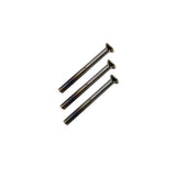 80MM HOPPE HANDLE SCREWS, 3 PACK - FOR 2 3/4 INCH DOOR - SATIN NICKEL