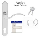 MUNCHEN ACTIVE HANDLE SET M112PL / 374N - BRUSHED CHROME , 8763167