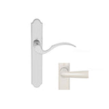 HOPPE FIXED DUMMY LOW PROFILE LEVER SET- PAIR, RIGHT HAND - BRUSHED CHROME