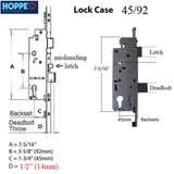 Hoppe Multipoint 1.77" Backset Manual Gear with Tongue Bottom Extension 8778167