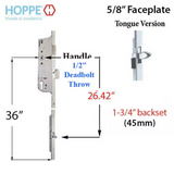 Hoppe Multipoint 1.77" Backset Manual Gear with Tongue Bottom Extension 8778167