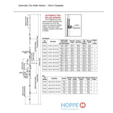 Hoppe Multipoint 1.38" Backset Automatic Gear with Bottom Roller Extension 8778251