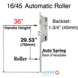Hoppe 16mm Auto Gear, 45/92, Roller @ 29.53", 1" D/B - 8778295