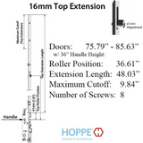 Manual Two Roller Hoppe Top Extension 8778483