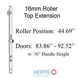 HOPPE 16mm Manual Top Extension, Roller @ 44.69", 54.92" Length - 8778487