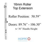 HOPPE 16mm Manual Top Extension, Roller @ 50.59", 68.70" Length -8778495