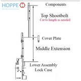 HOPPE 16mm Manual Top Extension, Shootbolt 15.75" length 8778611