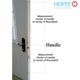 HOPPE 16mm Manual Top Extension, Roundbolt @ 40.00", 56.54" Length - 8778667