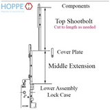 HOPPE 16mm Manual Middle Extension, Shootbolt 44.92" length - 8778695