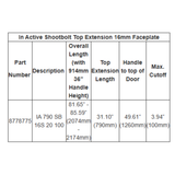 HOPPE In Active Shootbolt Hoppe Top Extension 8778775