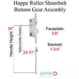 16mm Manual Gear, 45/92, Roller-Shootbolt, Roller @ 24.41