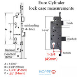 16mm Manual Gear, 45/92, Roller-Shootbolt, Roller @ 24.41", 1/2" D/B