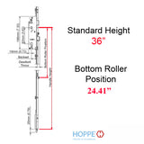 16mm Manual Gear, 35/92, Roller-Shootbolt, Roller @ 24.41"