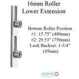 Hoppe 16mm Manual Gear, 45/92, Roller @ 15.75" & 29.53" - 8778895